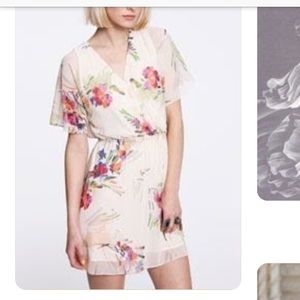 Kimchi Blue White Swan Floral Angel Dress